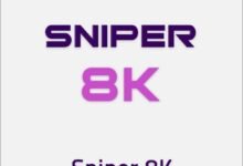 شاشة تسجيل الدخول في تطبيق IPTV Smarters Pro مع بيانات اشتراك Sniper 8K